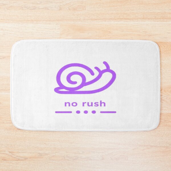 Item preview, No Rush – Minimal Snail Motivation Design designed and sold by Velora Design .