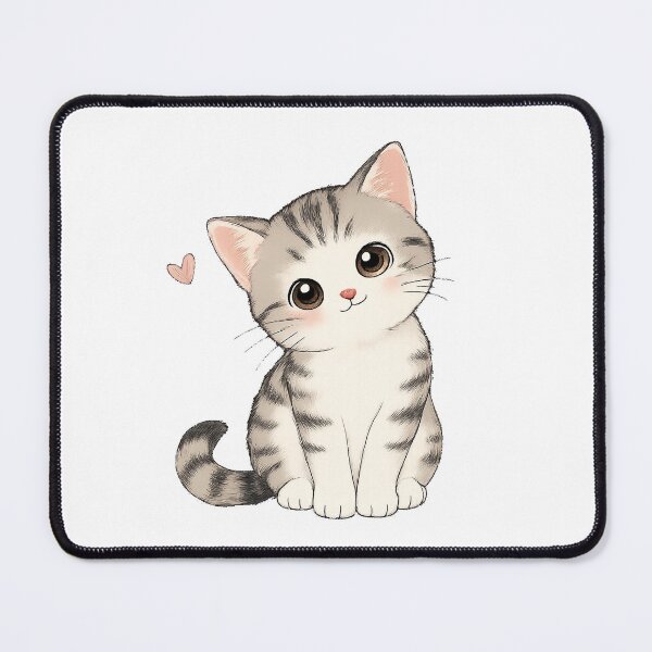 Item preview, Cute Grey Tabby Kitten Kawaii Cat Lover Gift designed and sold by slestore.
