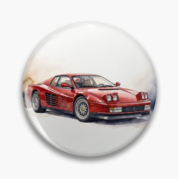 Item preview, Retro Mid Engine Italian Sports Car Watercolor Poster Art designed and sold by RevUpDesign.