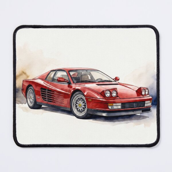 Item preview, Retro Mid Engine Italian Sports Car Watercolor Poster Art designed and sold by RevUpDesign.