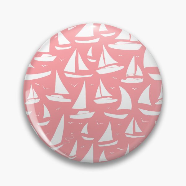 Item preview, Sailing Boats and Yachts | Pink and White Nautical Pattern designed and sold by CreativeBridge.