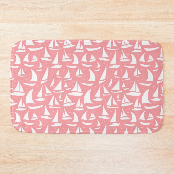 Item preview, Sailing Boats and Yachts | Pink and White Nautical Pattern designed and sold by CreativeBridge.