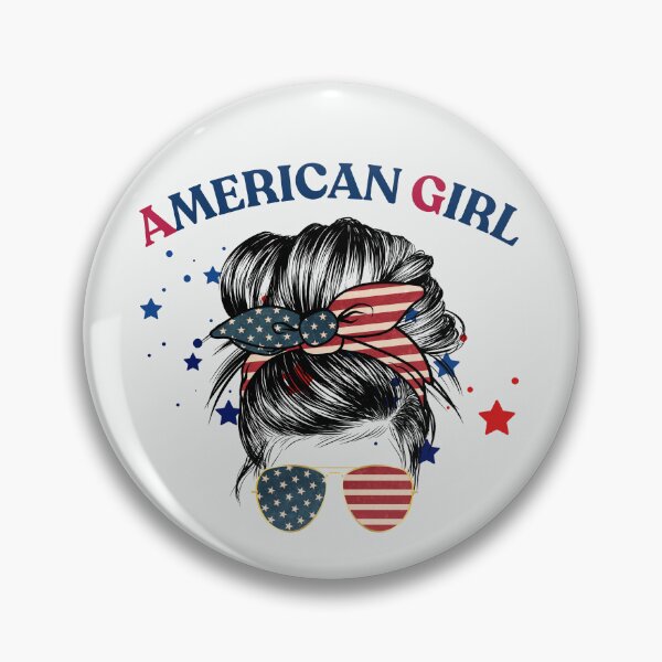 Item preview, American Girl  – Vintage Patriotic USA Flag Design | 4th of July designed and sold by EVESTUDIOART.