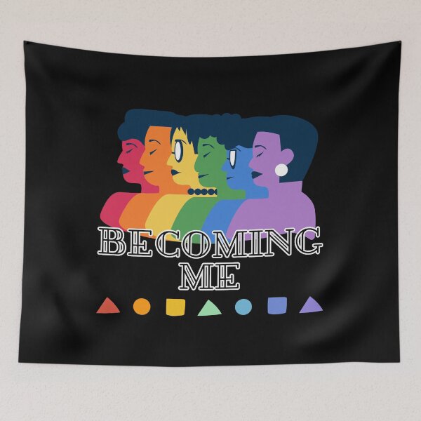 Item preview, Colorful Becoming Me Shirt Women Empowerment Feminist LGBTQ Pride Gift designed and sold by E20STUDIO.