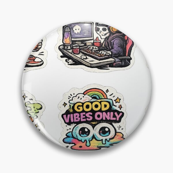 Item preview, Good Vibes Only Sticker Pack | Gen Z Aesthetic Meme & Streetwear Stickers designed and sold by anu-shop.
