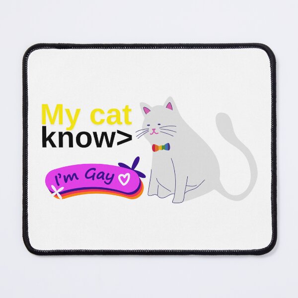 Item preview, Cute Gay Cat Design My Cat Knows I’m Gay Funny LGBTQ Cat Lover Gift Idea designed and sold by E20STUDIO.