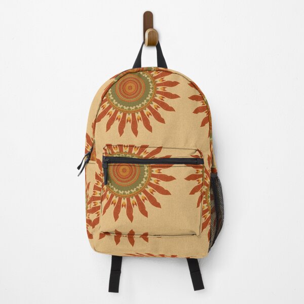 Item preview, Boho Terracotta Sunburst - Earthy Retro Mandala Art designed and sold by Melian Vintage.
