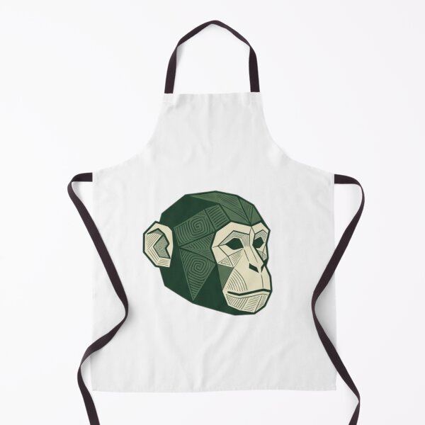 Item preview, Emerald Green Primate Face – Science Student Notebook designed and sold by bsbd-action.