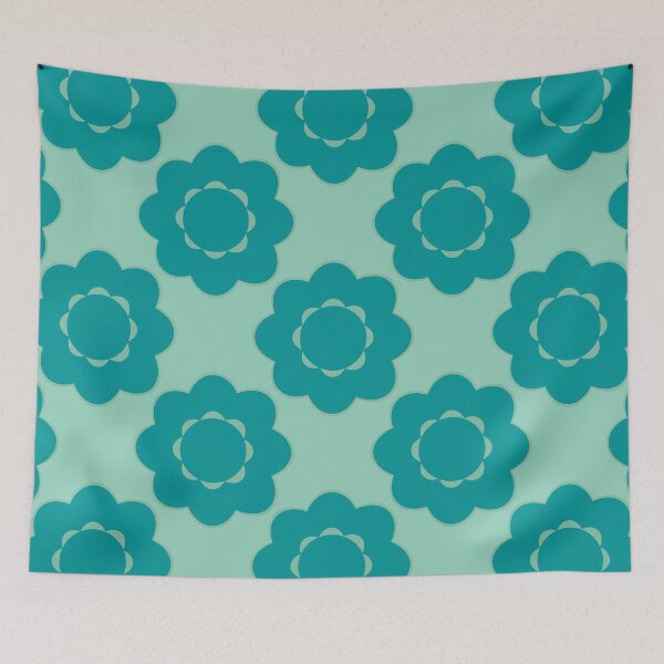 Item preview, Bold Vintage Flower Design in light green 94 designed and sold by StefanStudioArt.