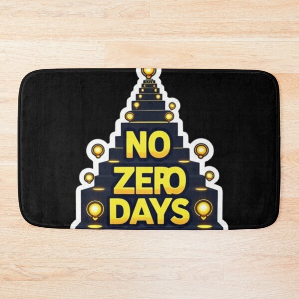 Item preview, No Zero Days Motivational Sticker for Productivity and Personal Growth designed and sold by skillifyme.
