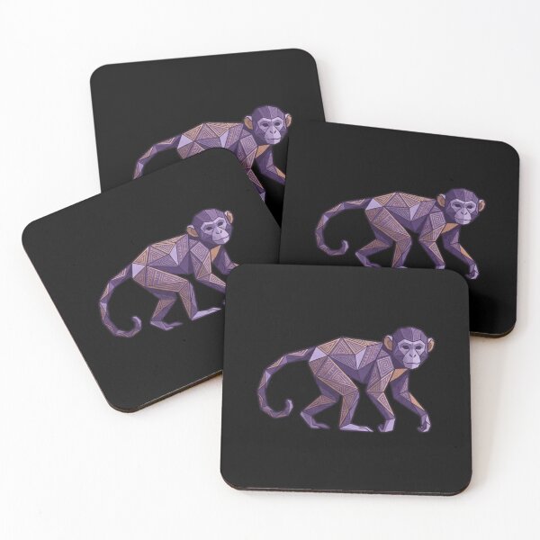Item preview, Imperial Purple Primate – Luxury Decorative Home Cushion designed and sold by bsbd-action.