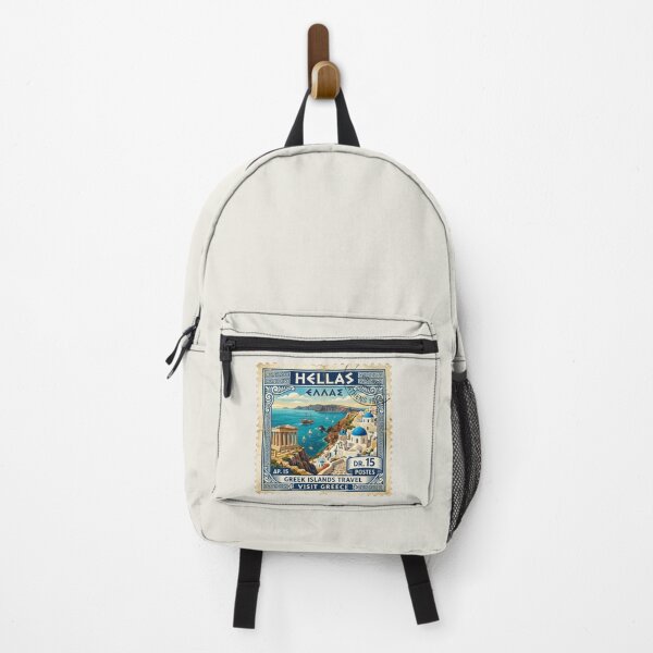 Item preview, Greek Coastal Art | Mediterranean Santorini Landscape Illustration designed and sold by Timeless Decor.