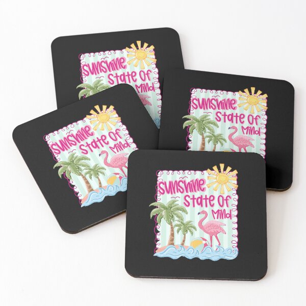 Item preview, Sunshine State of Mind Flamingo Beach Summer Vacation  designed and sold by LokivirArt.