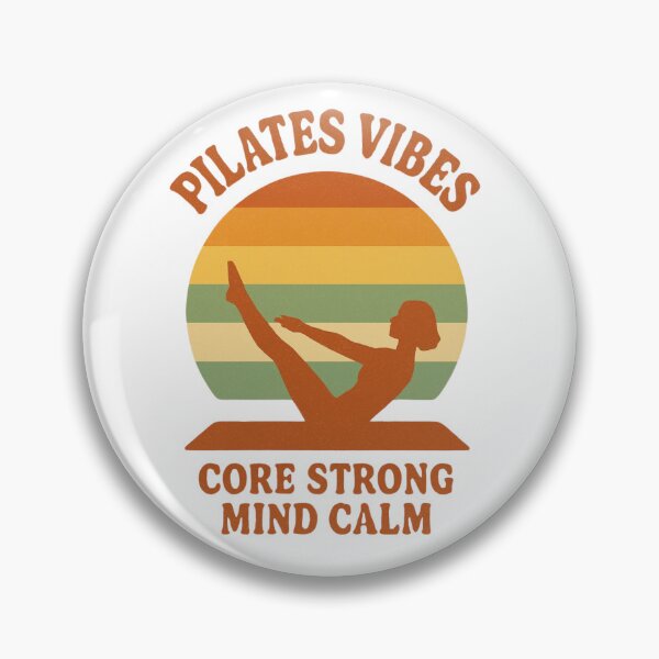 Item preview, Retro Pilates Vibes Core Strong Mind Calm Vintage 70s designed and sold by MerchVersum.