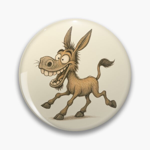 Item preview, Expressive Donkey – Funny Crazy Donkey Art designed and sold by Yomere.