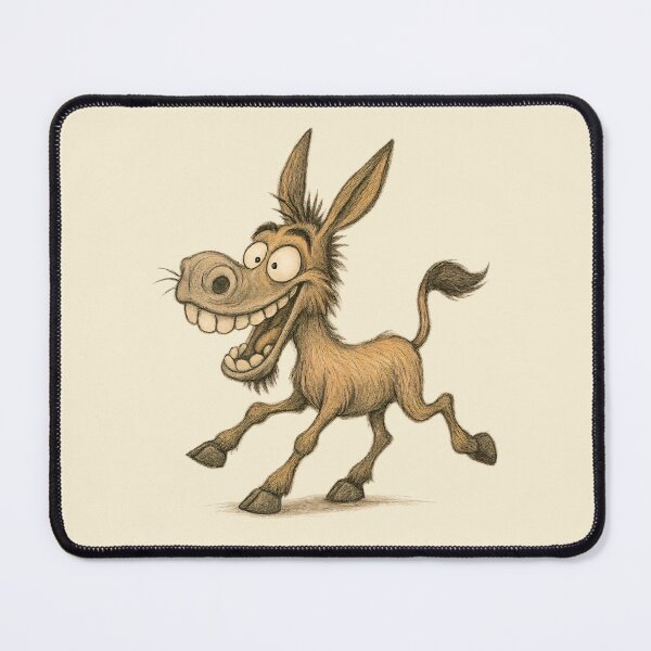 Item preview, Expressive Donkey – Funny Crazy Donkey Art designed and sold by Yomere.