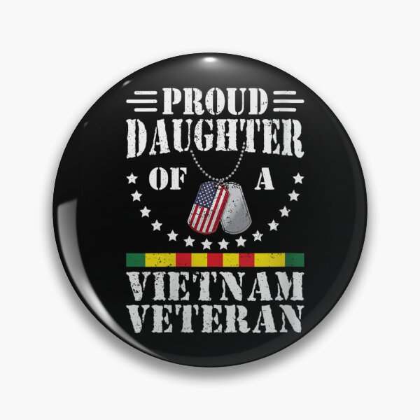 Item preview, Patriotic Proud Daughter Of A Vietnam Veteran American Flag Dog Tags Design designed and sold by MassonCalepon.