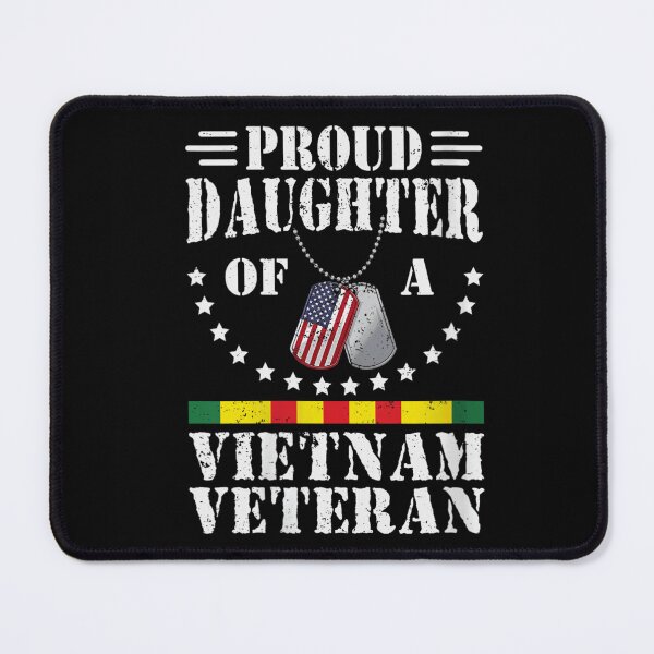 Item preview, Patriotic Proud Daughter Of A Vietnam Veteran American Flag Dog Tags Design designed and sold by MassonCalepon.