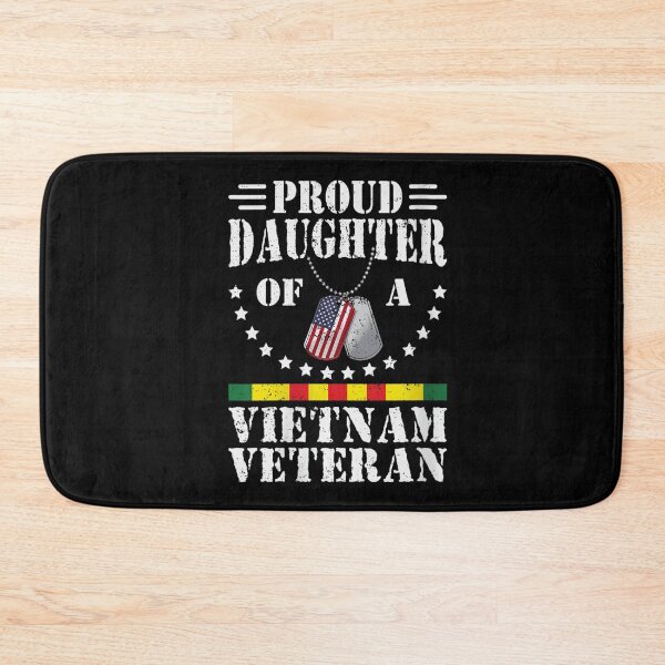 Item preview, Patriotic Proud Daughter Of A Vietnam Veteran American Flag Dog Tags Design designed and sold by MassonCalepon.