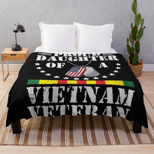 Item preview, Patriotic Proud Daughter Of A Vietnam Veteran American Flag Dog Tags Design designed and sold by MassonCalepon.