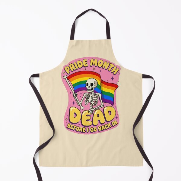 Item preview, Pride Month Dead Before I Go Back In Skeleton Rainbow Flag Graphic — Funny LGBT Dark Humor designed and sold by SkTee2k.