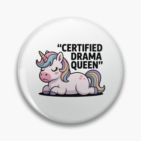 Item preview, Certified Drama Queen Funny Unicorn Shirt designed and sold by Cool-cat-art.