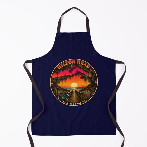 Item preview, Hilton Head Island Beach Boardwalk Sunset Badge designed and sold by Swanny's Custom T-shirt and Gift Designs.