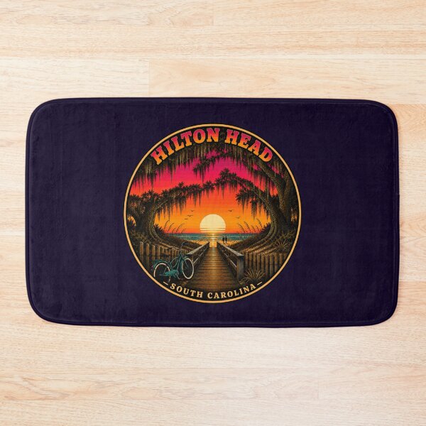 Item preview, Hilton Head Island Beach Boardwalk Sunset Badge designed and sold by Swanny's Custom T-shirt and Gift Designs.