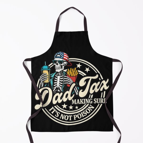 Item preview, Funny Dad Tax Making Sure Its Not Poison Skeleton Skull Eating Fries designed and sold by StuZabine.