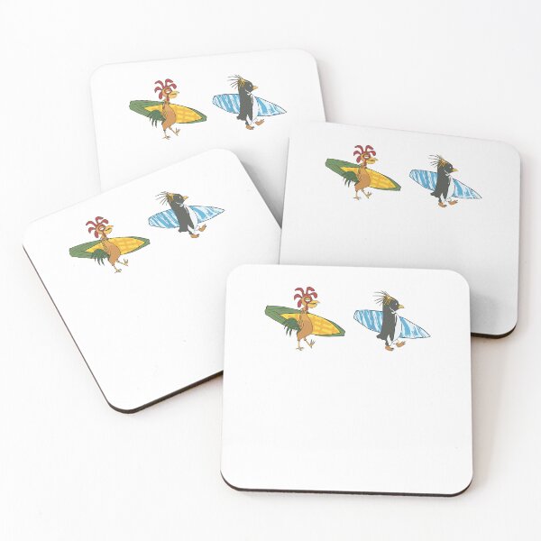 Item preview, Chicken Joe and Cody Maverick Surfing Friends Beach Vacation designed and sold by LokivirArt.
