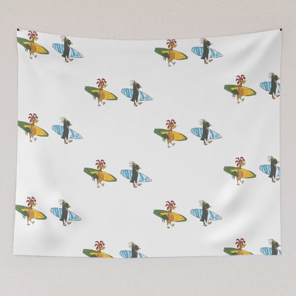 Item preview, Chicken Joe and Cody Maverick Surfing Friends Beach Vacation designed and sold by LokivirArt.