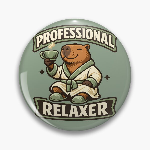 Item preview, Professional Relaxer Capybara Shirt  Funny Self-Care Tea Lover Vintage Graphic Tee designed and sold by  Artistry in Motion by MADsrecreation.