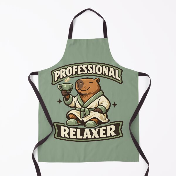 Item preview, Professional Relaxer Capybara Shirt Funny Self-Care Tea Lover Vintage Graphic Tee designed and sold by Artistry in Motion by MADsrecreation.