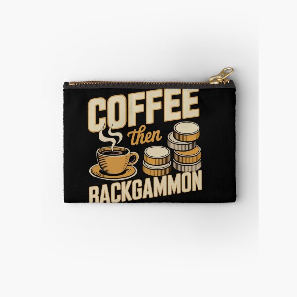 Item preview, Retro Vintage Coffee Then Backgammon Board Game Player Cafe Lover Morning Routine designed and sold by StuZabine.