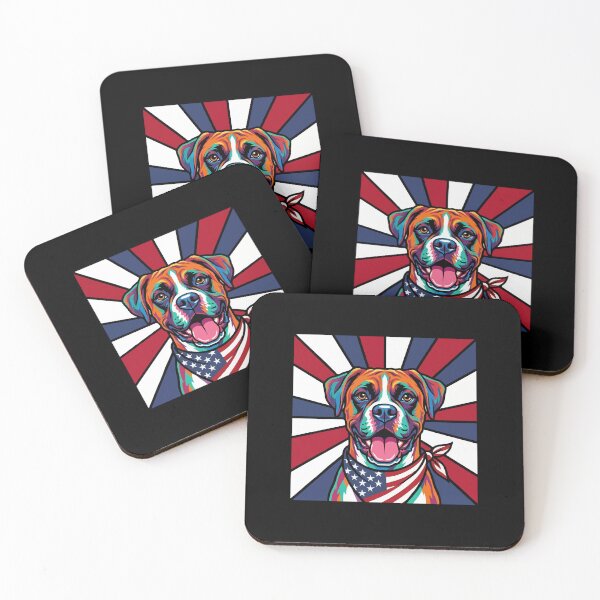 Item preview, Boxer 4th of July Dog – Patriotic USA Puppy Gift designed and sold by The Real Life Symphony.