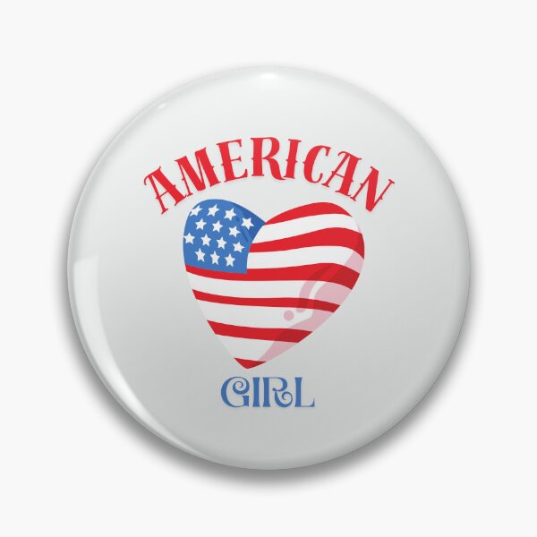 Item preview, American Girl  – Vintage Patriotic USA Flag Design | 4th of July designed and sold by EVESTUDIOART.