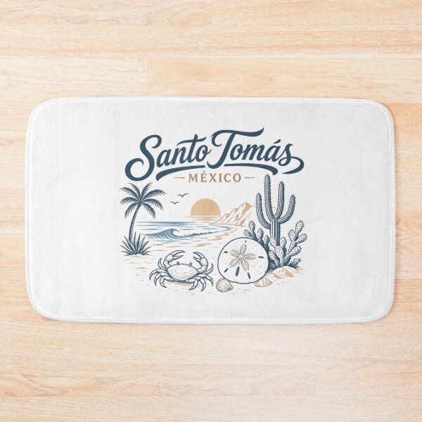 Item preview, Vintage Santo Tomas Mexico Beach Sunset Crab And Cactus Coastal Travel Souvenir designed and sold by StuZabine.