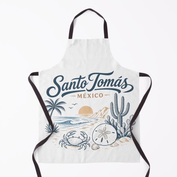 Item preview, Vintage Santo Tomas Mexico Beach Sunset Crab And Cactus Coastal Travel Souvenir designed and sold by StuZabine.
