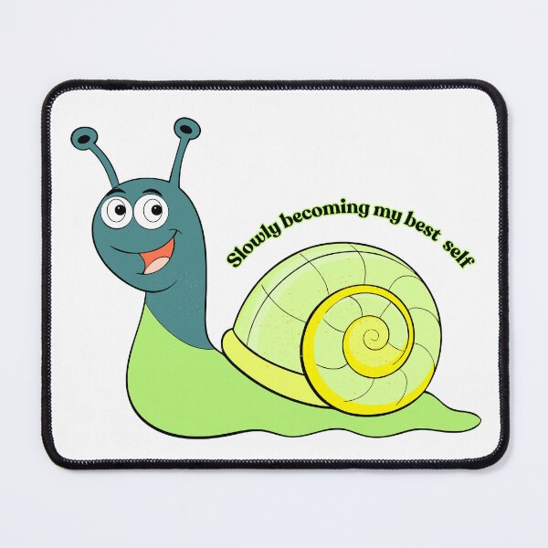 Item preview, Growing at My Own Pace Cute Snail Sticker | Kawaii Motivational Aesthetic Art designed and sold by Pandey14.