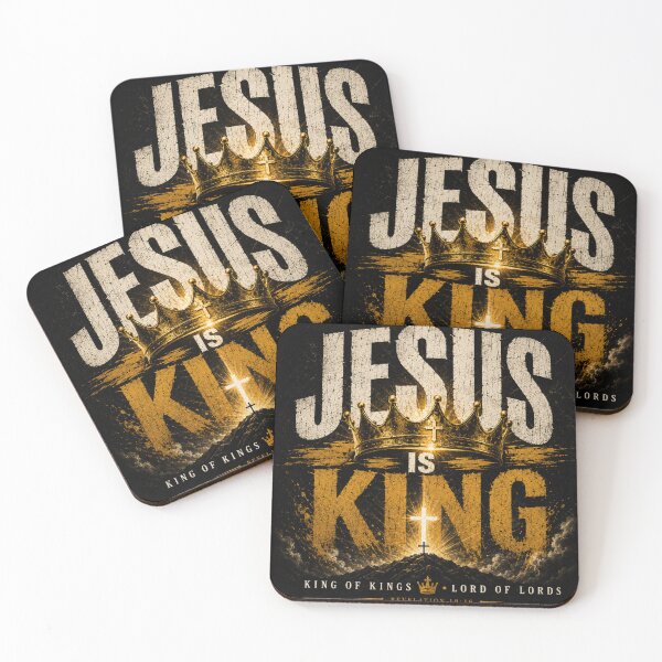 Item preview, JESUS IS KING | KING OF KINGS CHRISTIAN APPAREL designed and sold by LowBatteryStudio ⭐.