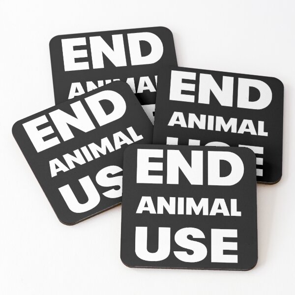 Item preview, End animal use (white) designed and sold by ArseniForFreedom.
