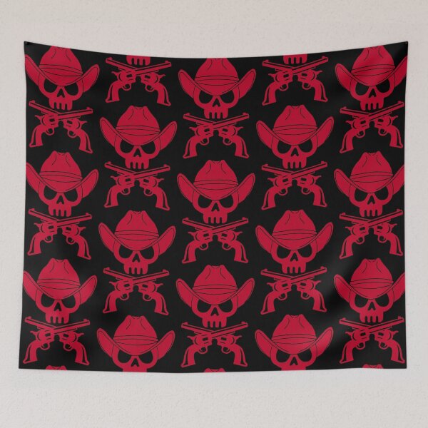 Item preview, Red cowboy skull designed and sold by Lagueny.