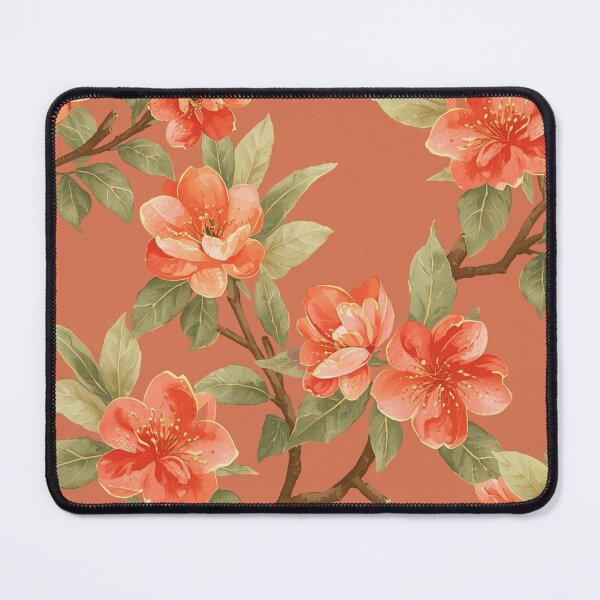 Item preview, Orange Sakura Flower | Vibrant Floral Japanese Botanical Watercolour designed and sold by Desolaa_Arts.