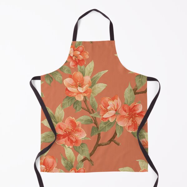 Item preview, Orange Sakura Flower | Vibrant Floral Japanese Botanical Watercolour designed and sold by Desolaa_Arts.