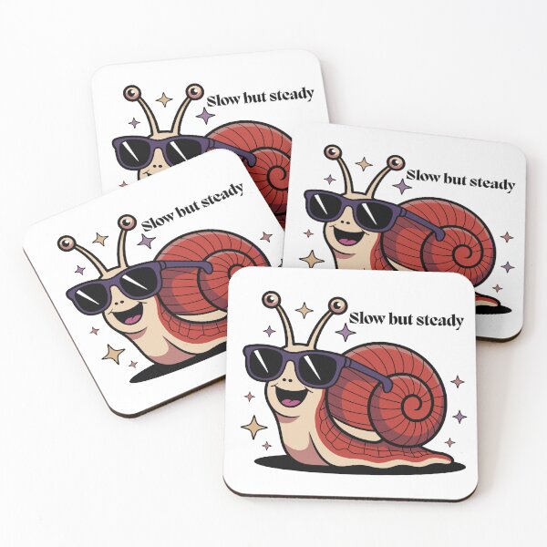 Item preview, Slow and Steady Snail Aesthetic Sticker | Retro Cool Vibes Art designed and sold by Pandey14.