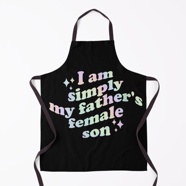 Item preview, I Am Simply My Fathers Female Son Funny Pastel Iridescent Aesthetic designed and sold by KrystinaGiGi.