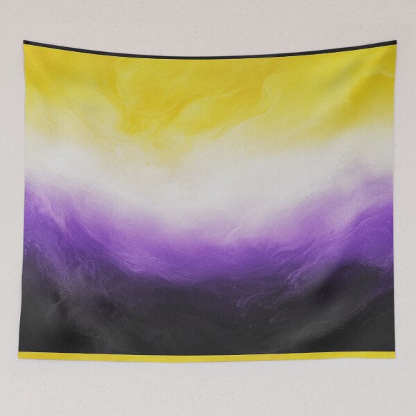 Item preview, Non-Binary Pride Flag Gradient Illustration designed and sold by AHOK-lab.
