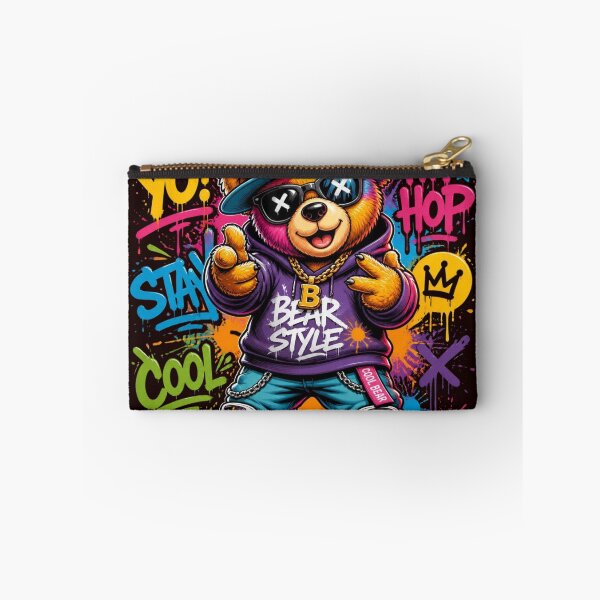 Item preview, Cool Bear Style Hip Hop - Neon Graffiti Splatter Urban Teddy Bear designed and sold by AgnesB77.