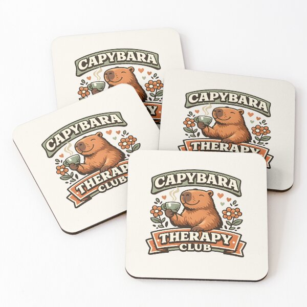 Item preview, Capybara Therapy Club Shirt  Cute Mental Wellness Capybara Vintage Collegiate Design designed and sold by  Artistry in Motion by MADsrecreation.