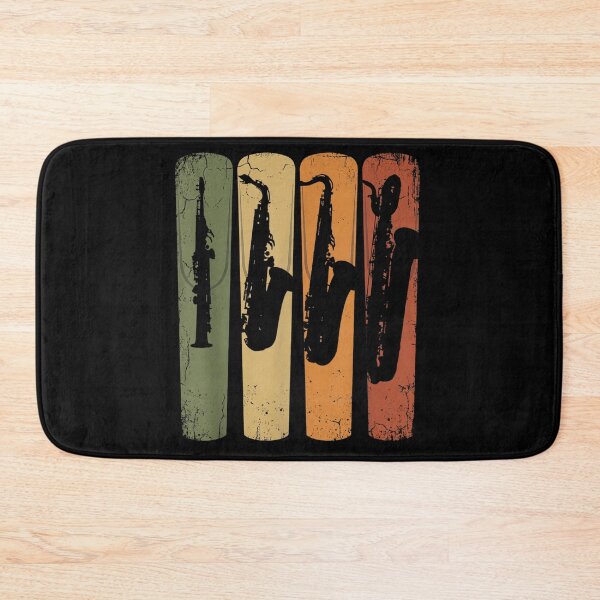 Item preview, Vintage Retro Saxophone Silhouette Sunset Distressed Jazz Music Player Instrument Gift designed and sold by KrystinaGiGi.